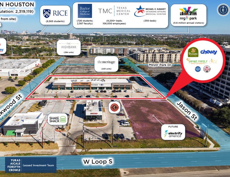 8801 W Loop South, Houston, TX, USA Loop, Houston, TX for sale - Aerial - Image 2 of 7