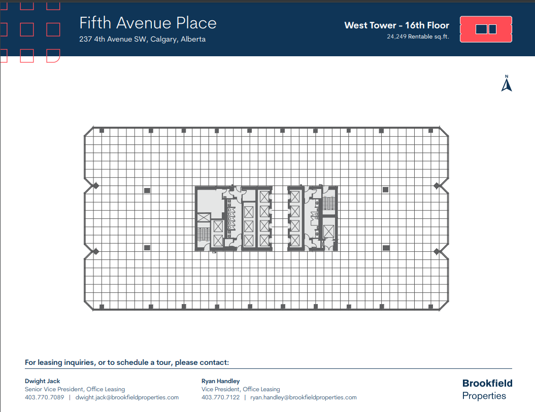 237 4th Ave SW, Calgary, AB for lease Floor Plan- Image 1 of 1