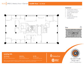 3900 E Mexico Ave, Denver, CO for lease Floor Plan- Image 2 of 2