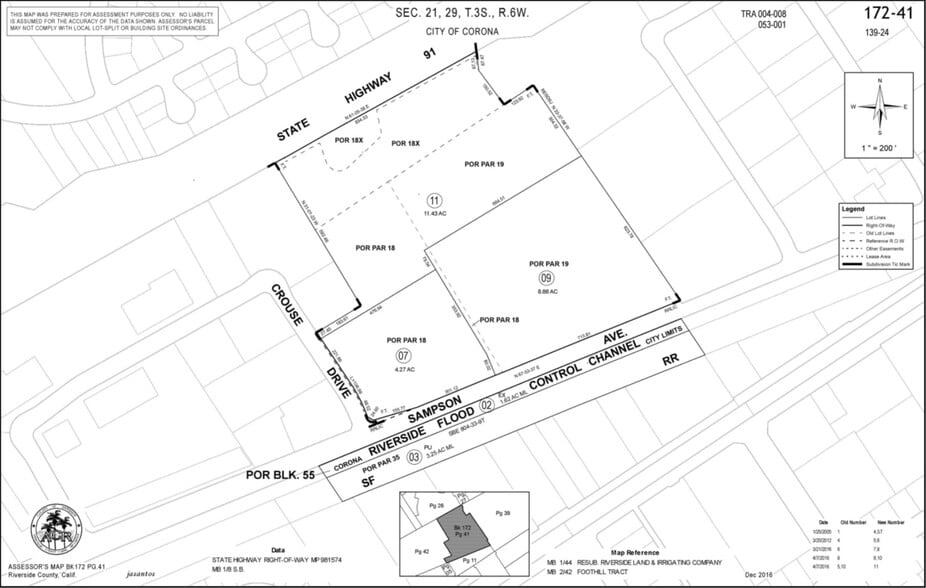 2553 Sampson Ave, Corona, CA for lease - Plat Map - Image 3 of 19