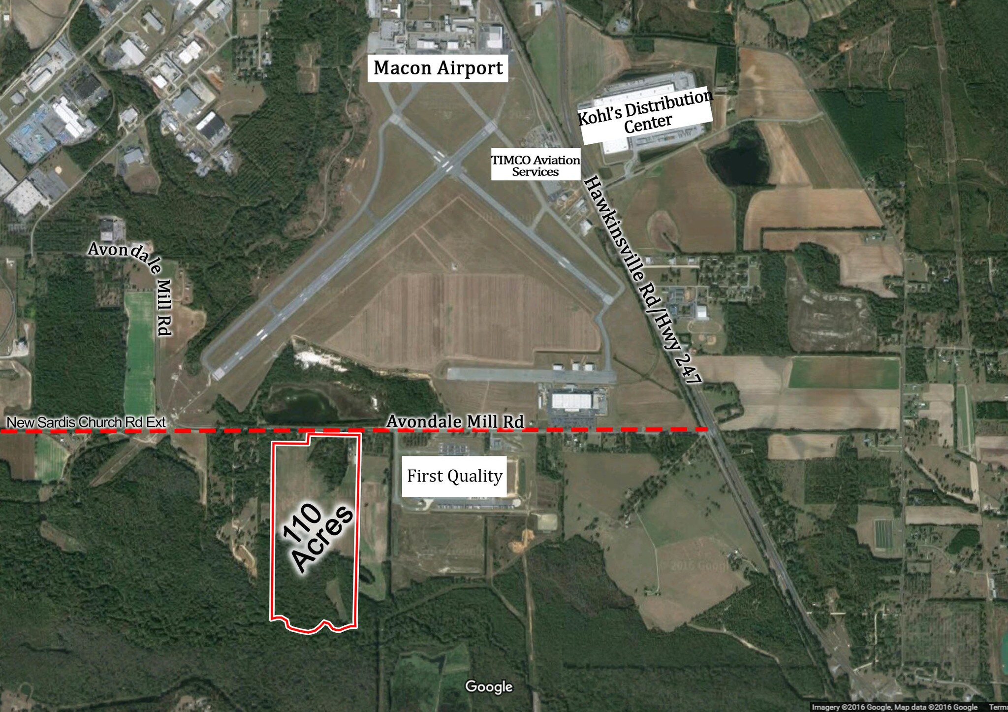 2284 Avondale Mill Rd, Macon-Bibb, GA for sale Aerial- Image 1 of 1