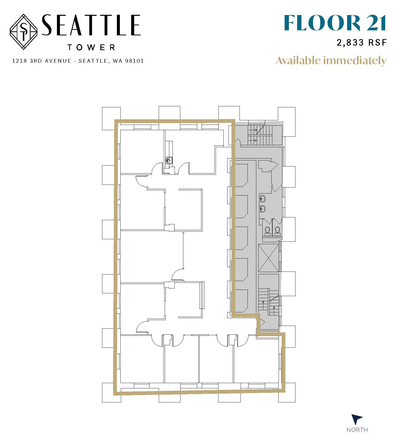 1218 3rd Ave, Seattle, WA for lease Floor Plan- Image 1 of 1