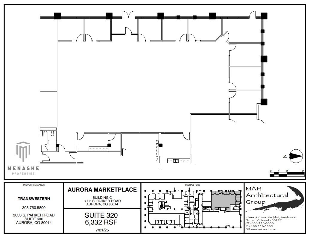 3025 S Parker Rd, Aurora, CO for lease Floor Plan- Image 1 of 1