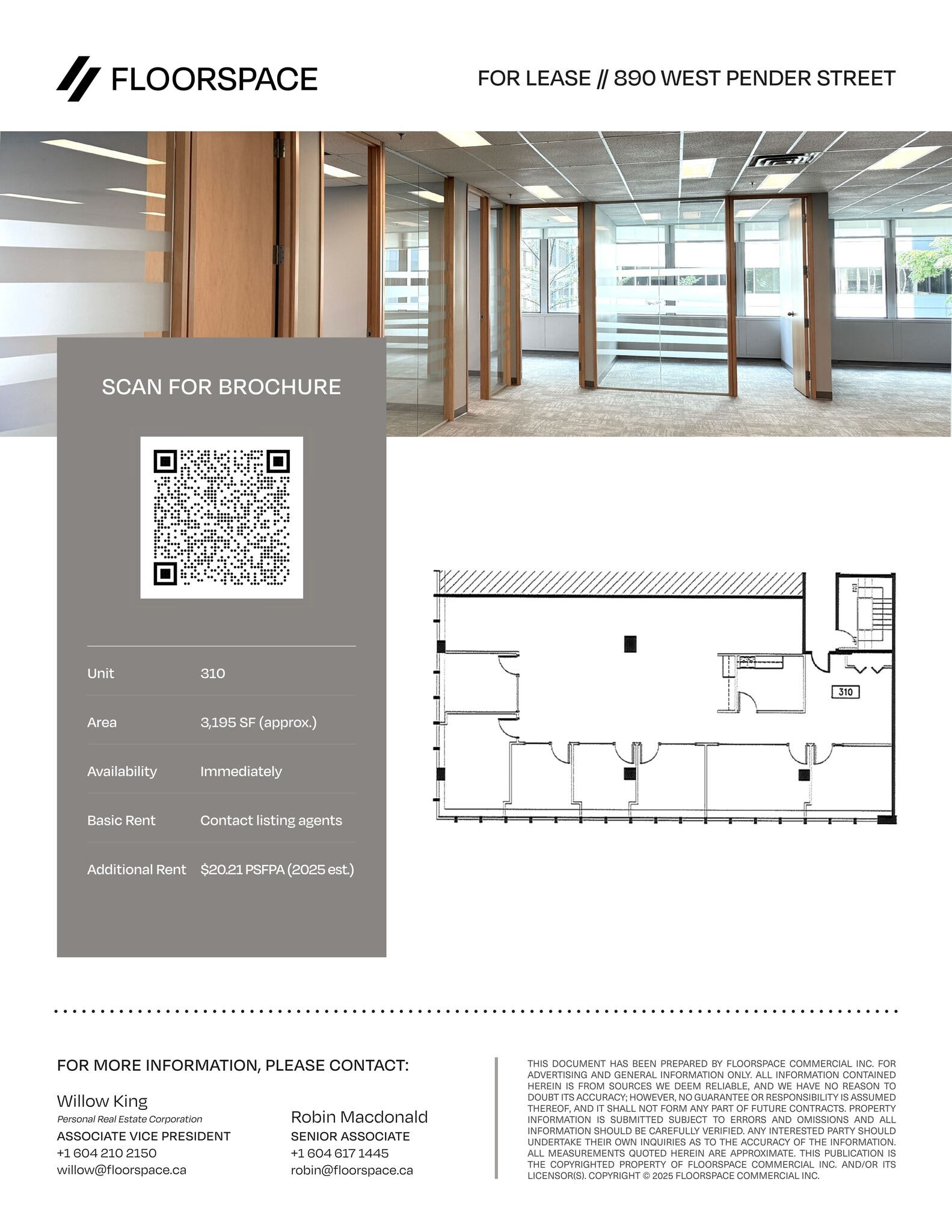 890 W Pender St, Vancouver, BC for lease Site Plan- Image 1 of 3
