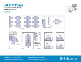421 Fayetteville St, Raleigh, NC for lease Floor Plan- Image 2 of 2