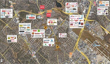 Blanco Rd, San Antonio, TX - AERIAL  map view