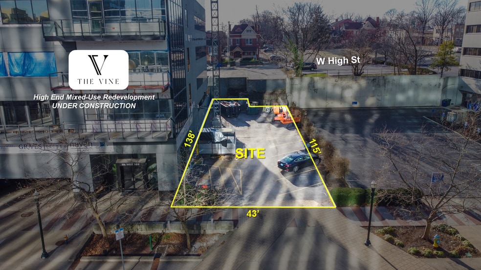 108 W Vine St, Lexington, KY for lease - Aerial - Image 3 of 6