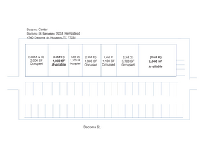 4740 Dacoma St, Houston, TX for lease Site Plan- Image 2 of 2