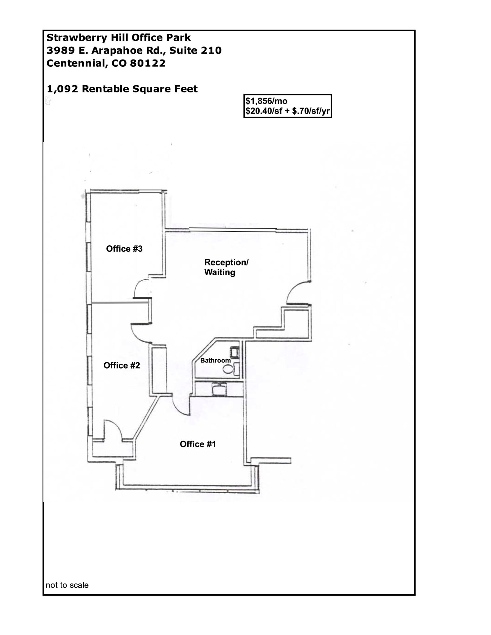 3989 E Arapahoe Rd, Centennial, CO for lease Floor Plan- Image 1 of 1