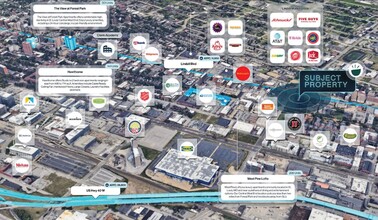 3852 Lindell Blvd, Saint Louis, MO - aerial  map view