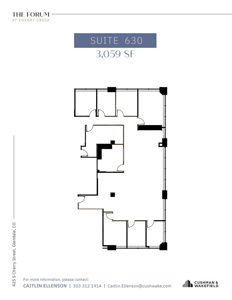 425 S Cherry St, Glendale, CO for lease Floor Plan- Image 1 of 1