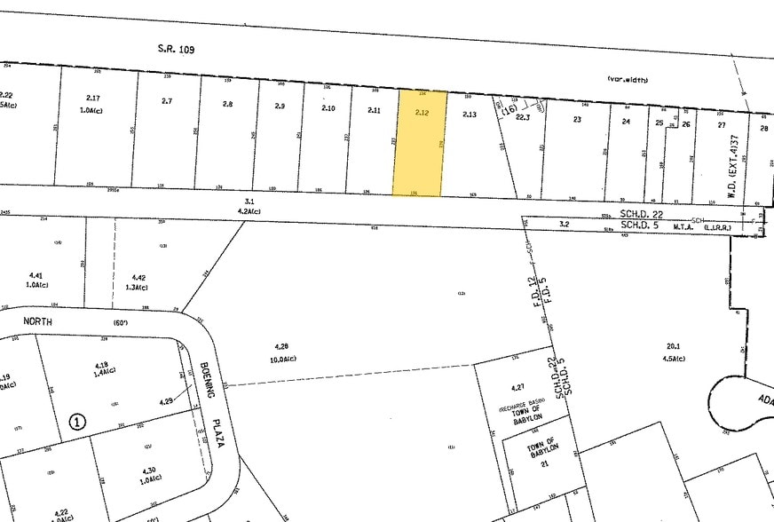 238 Route 109, Farmingdale, NY for lease - Plat Map - Image 2 of 10