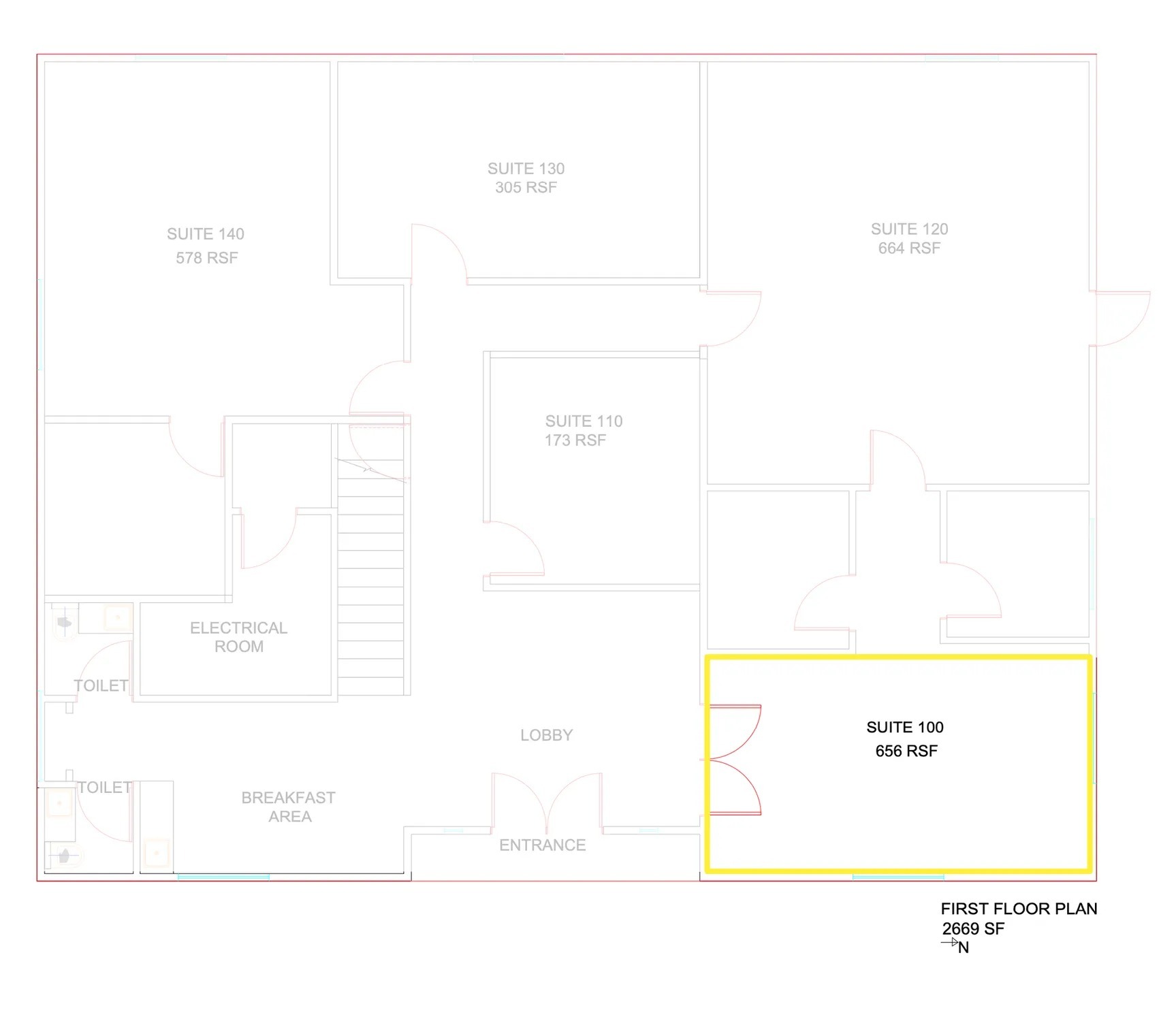 1721-1725 E Southlake Blvd, Southlake, TX for lease Floor Plan- Image 1 of 1