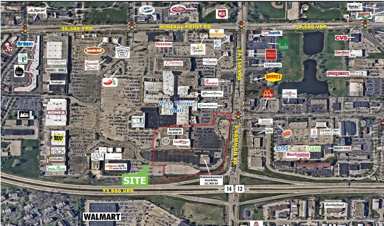 53 W Towne Mall Madison Wi 53719 Retail Space For Lease