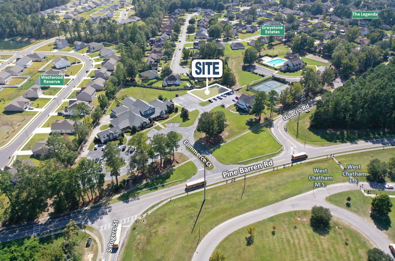 110 Commerce, Pooler, GA for sale Aerial- Image 1 of 13