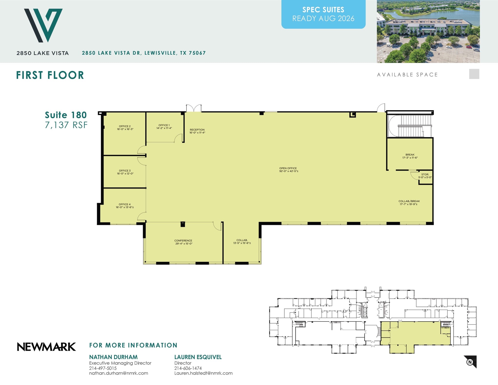 2850 Lake Vista Dr, Lewisville, TX for lease Floor Plan- Image 1 of 1