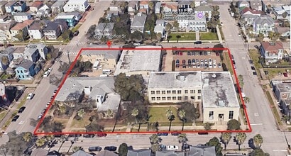 1528 Post Office St, Galveston, TX - AERIAL  map view - Image1