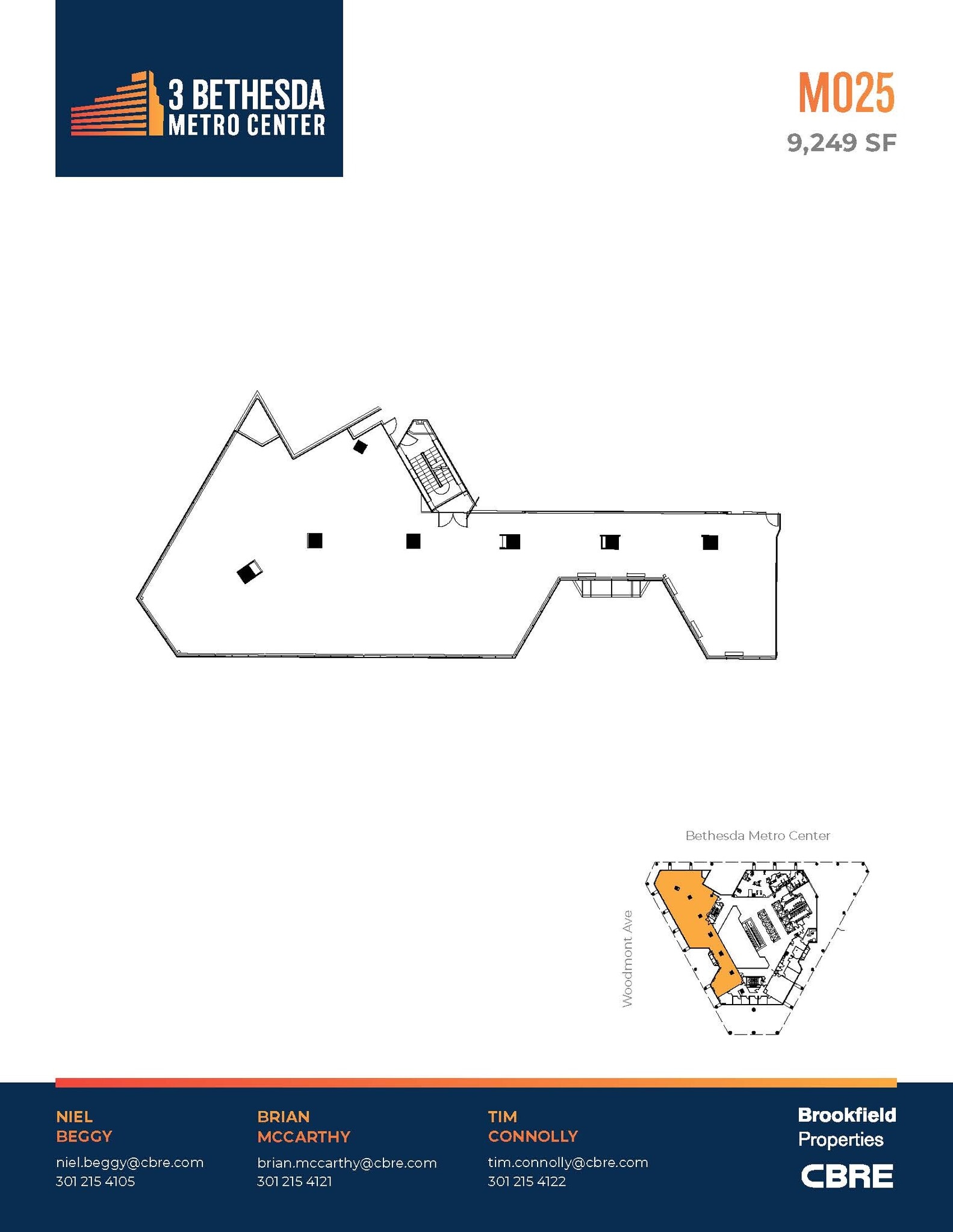 3 Bethesda Metro Center, Bethesda, MD for lease Floor Plan- Image 1 of 1