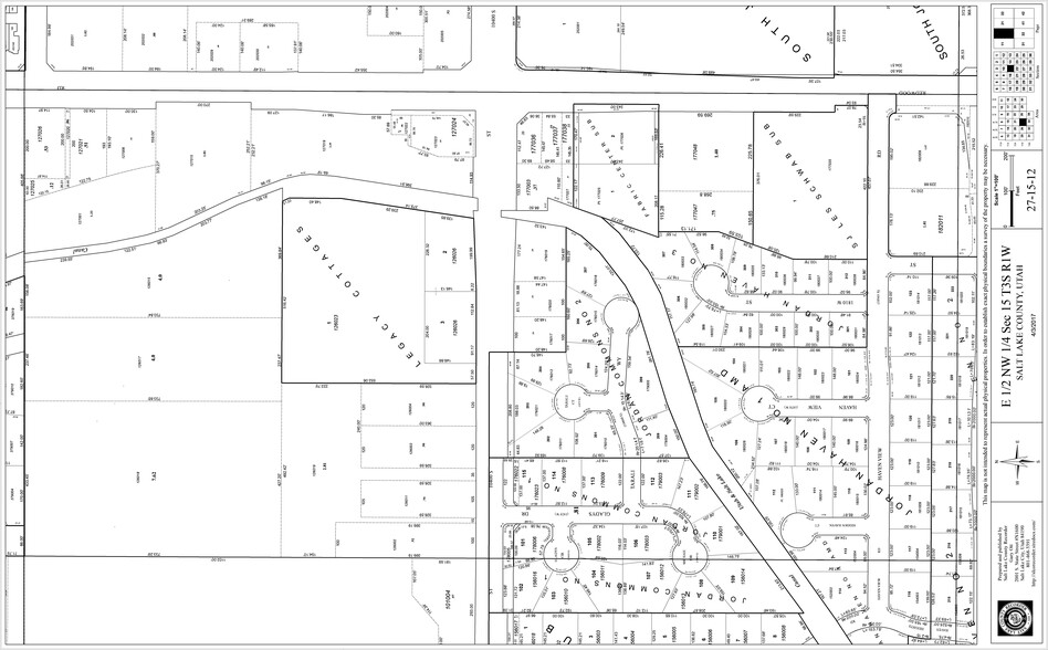 10300 S Redwood Rd, South Jordan, UT for sale - Plat Map - Image 3 of 3