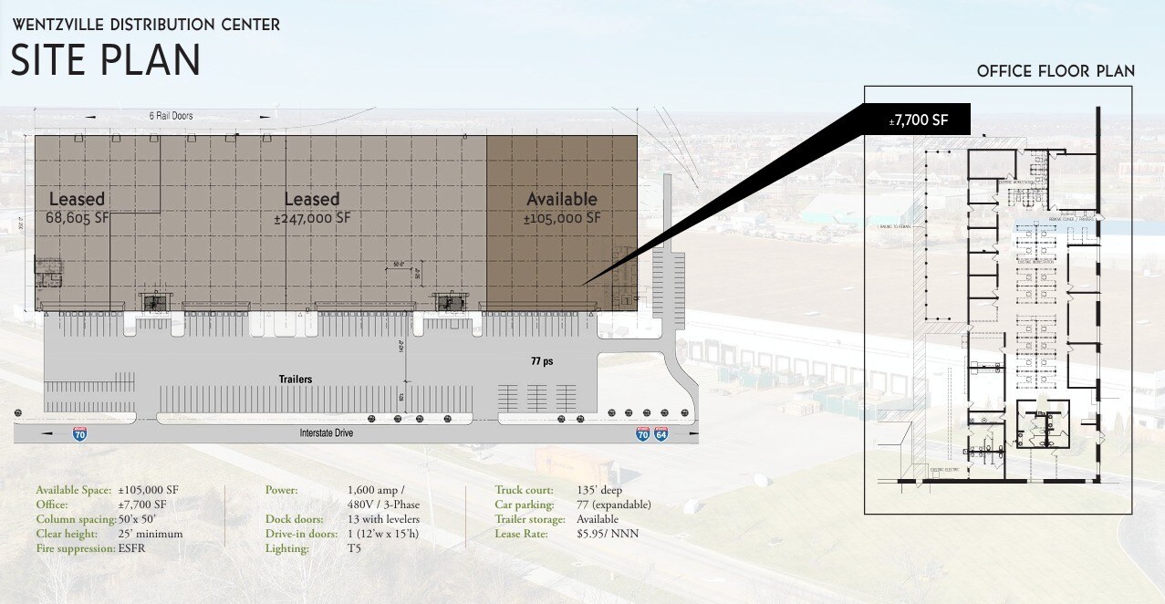 1250-1290 Interstate Dr, Wentzville, MO for lease Floor Plan- Image 1 of 1