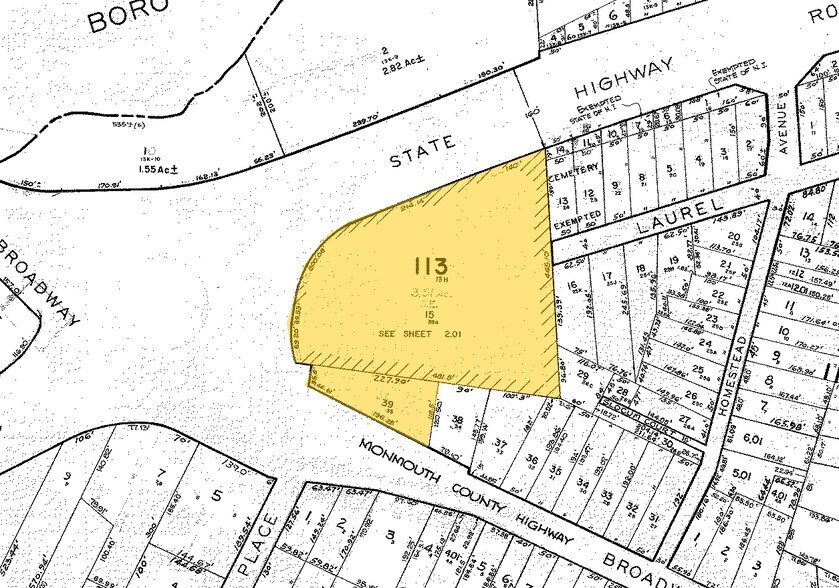 100 State Route 36, West Long Branch, NJ for sale - Plat Map - Image 1 of 1