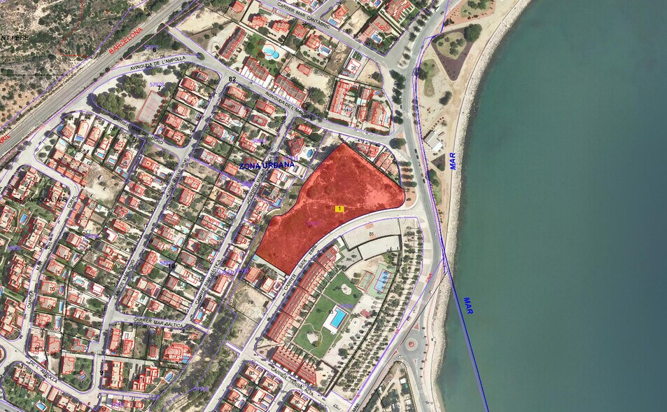 Land in L'Ampolla, Tarragona for sale - Plat Map - Image 1 of 2