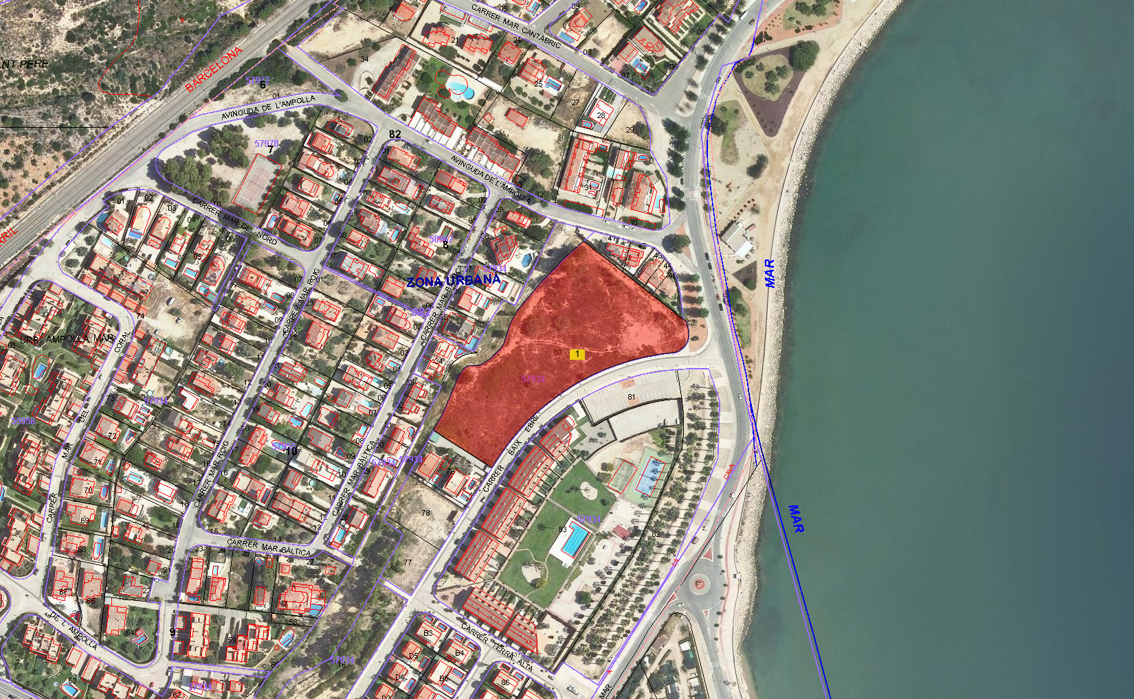 Land in L'Ampolla, Tarragona for sale Plat Map- Image 1 of 3