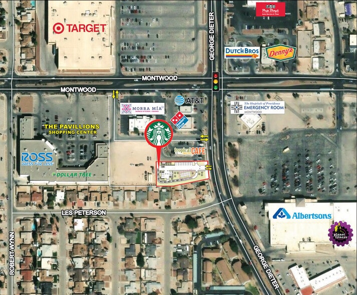 1881 George Dieter dr, El Paso, TX for sale - Aerial - Image 3 of 4