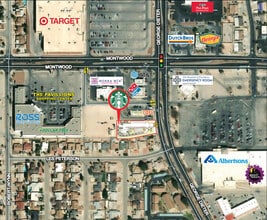 1881 George Dieter dr, El Paso, TX - AERIAL  map view