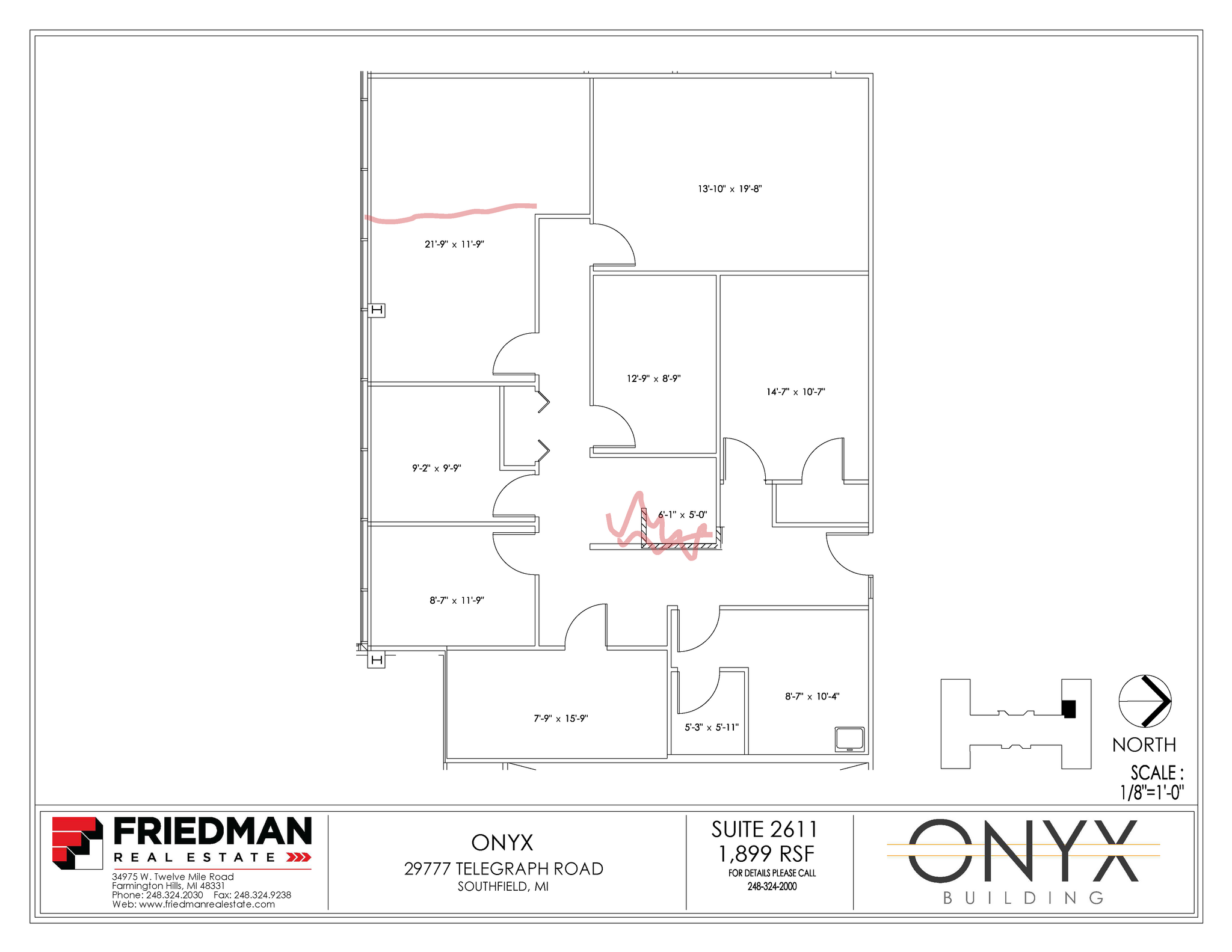 29777 Telegraph Rd, Southfield, MI for lease Floor Plan- Image 1 of 2