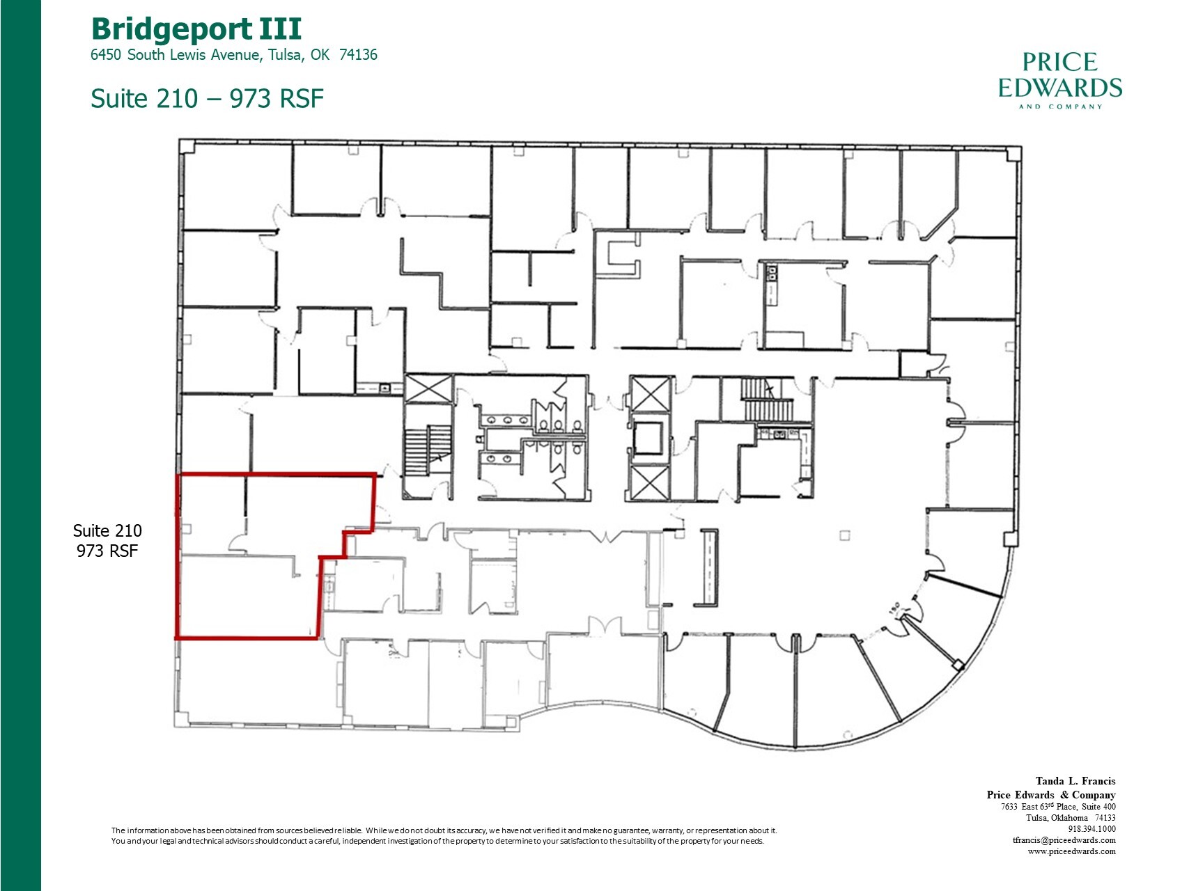 6450 S Lewis Ave, Tulsa, OK for lease Floor Plan- Image 1 of 1