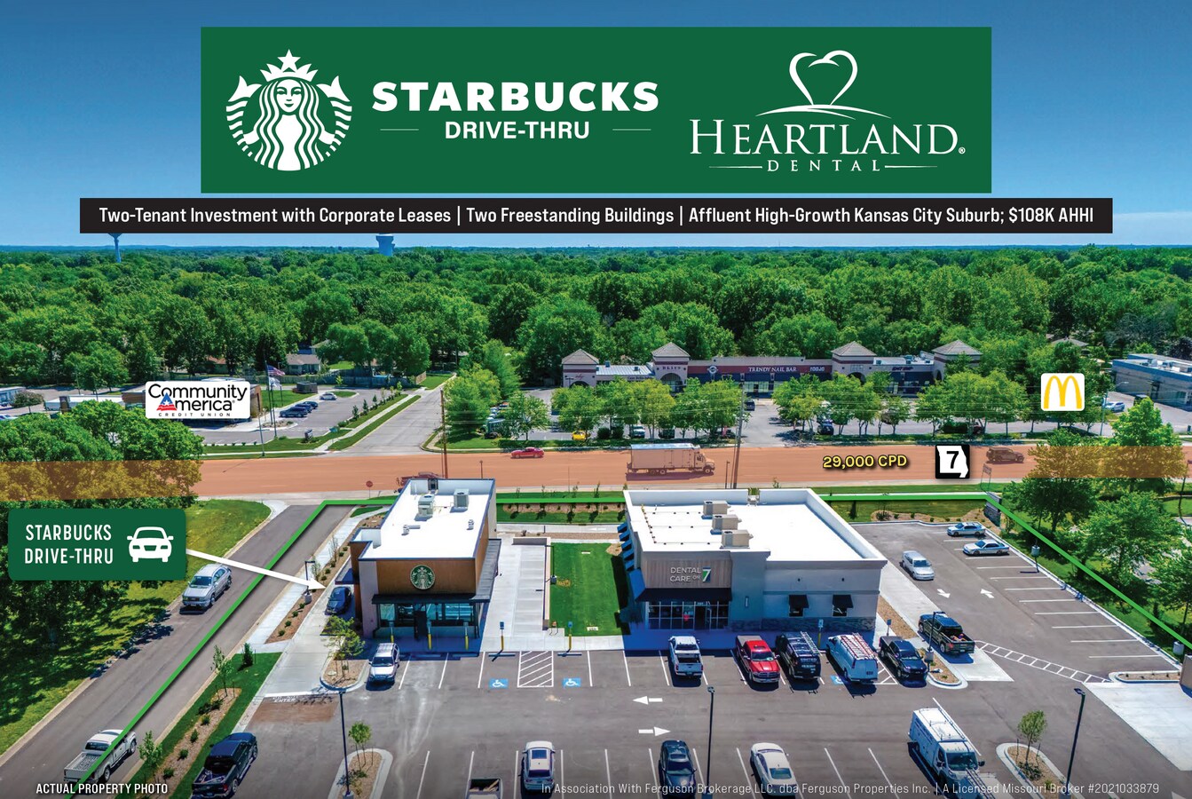 Starbucks & Heartland Dental Blue Springs, MO for Sale