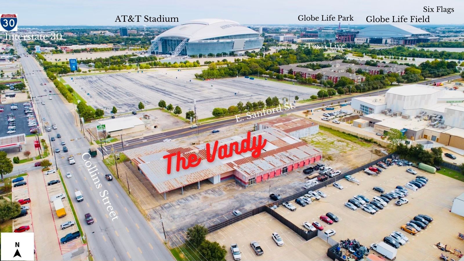 415 N Collins St, Arlington, TX for sale Aerial- Image 1 of 1