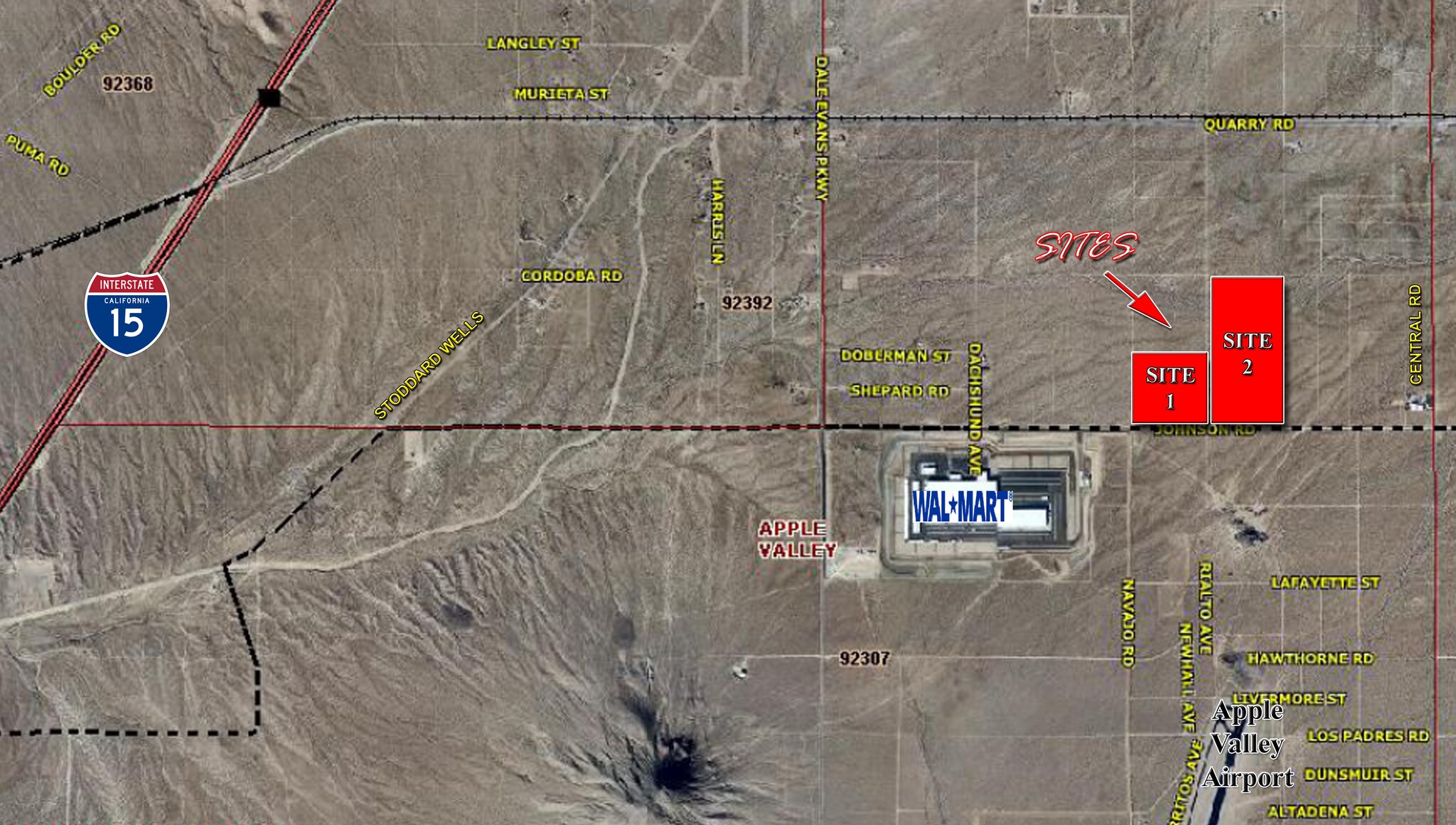 116.55-Acres Johnson Rd & Pawnee Rd, Apple Valley, CA for sale Primary Photo- Image 1 of 1