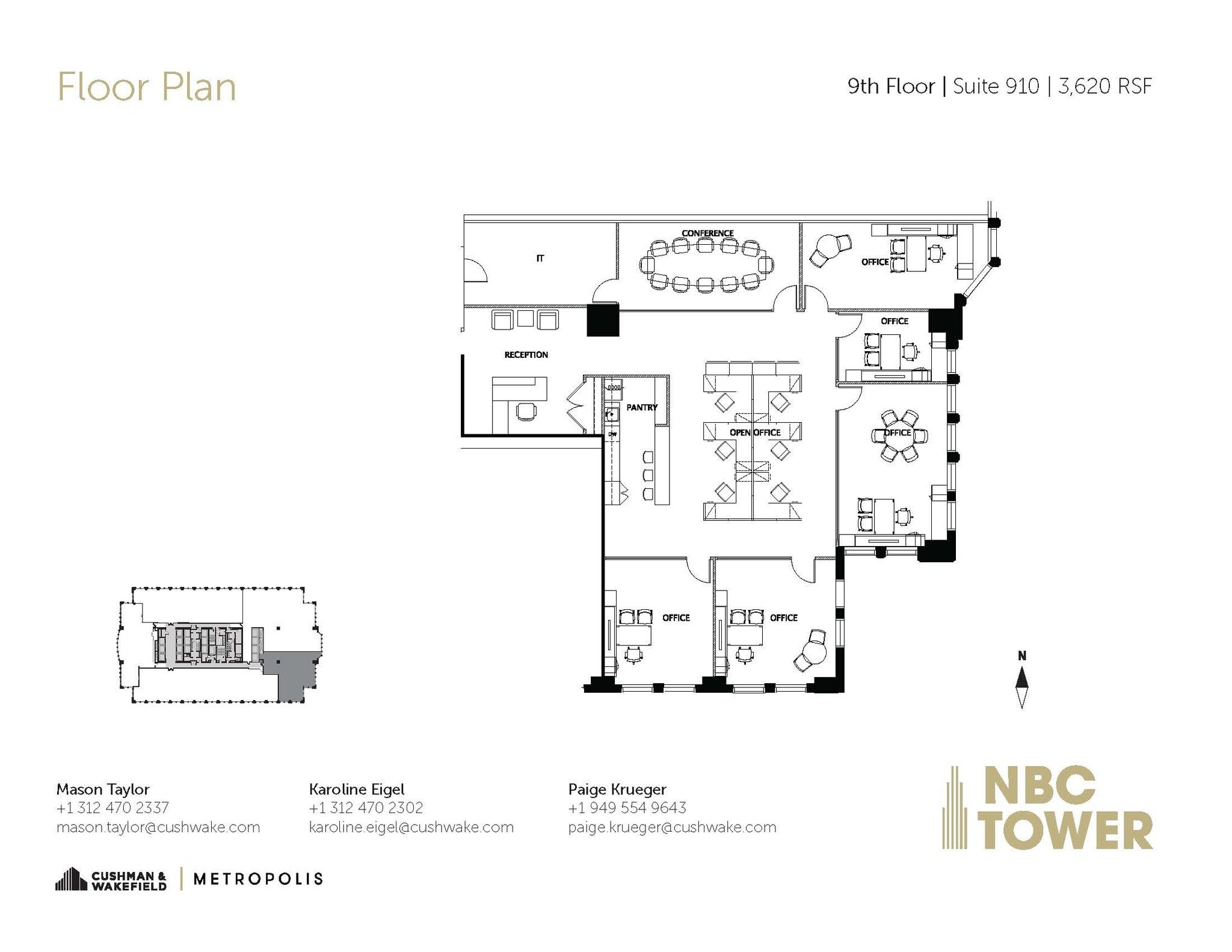455 N Cityfront Plaza Dr, Chicago, IL for lease Floor Plan- Image 1 of 1