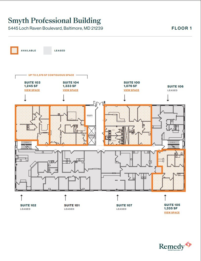 5445-5601 Loch Raven Blvd, Baltimore, MD for lease Floor Plan- Image 1 of 4