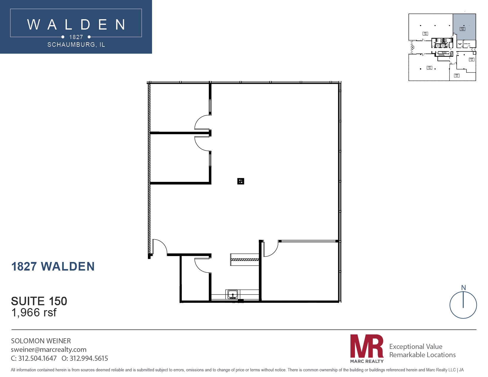 1827 Walden Office Sq, Schaumburg, IL for lease Floor Plan- Image 1 of 1