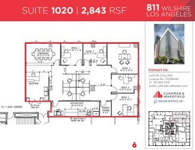 811 Wilshire Blvd, Los Angeles, CA for lease Floor Plan- Image 2 of 2