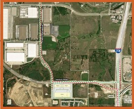 Intermodal Pky & Haslet Pky, Haslet, TX - aerial  map view