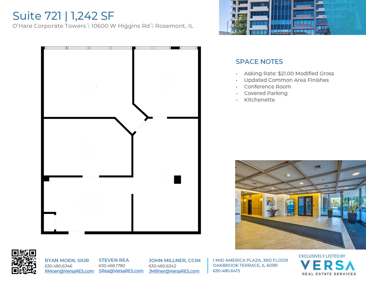 10600 W Higgins Rd, Rosemont, IL for lease Floor Plan- Image 1 of 2