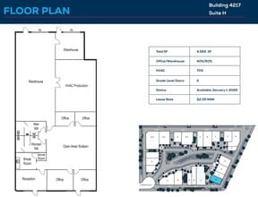 4211 Ponderosa Ave, San Diego, CA for lease Floor Plan- Image 1 of 2