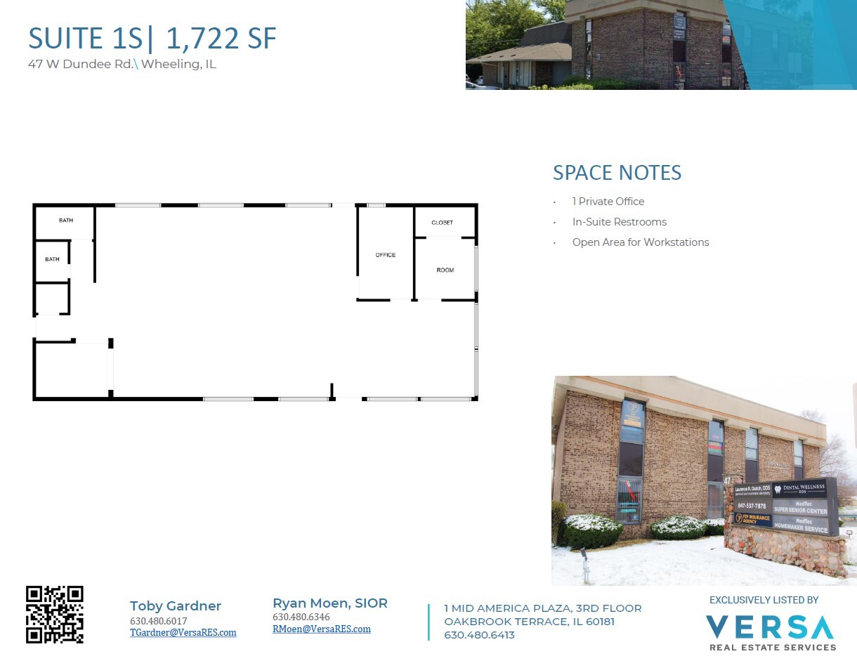 47 W Dundee Rd, Wheeling, IL for sale Floor Plan- Image 1 of 3