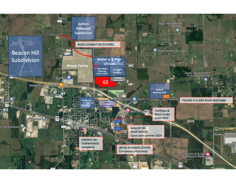 00 Field Store Rd, Waller, TX for sale - Aerial - Image 3 of 4