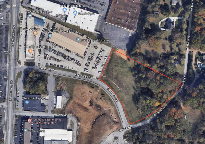 Commerce Ave, Cookeville, TN for sale - Aerial - Image 1 of 2