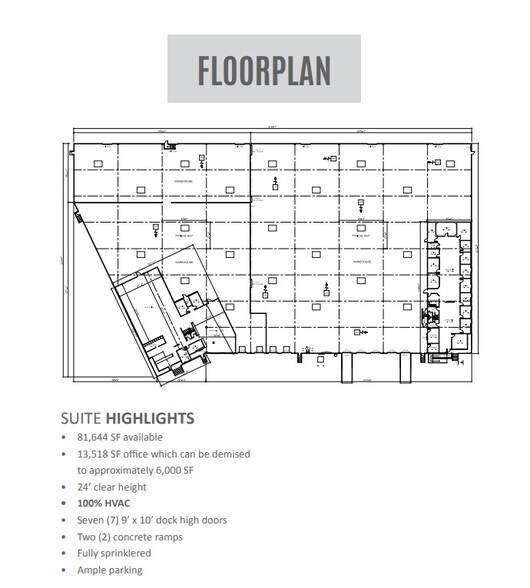 1150 Hayden Dr, Carrollton, TX for lease - Floor Plan - Image 3 of 3