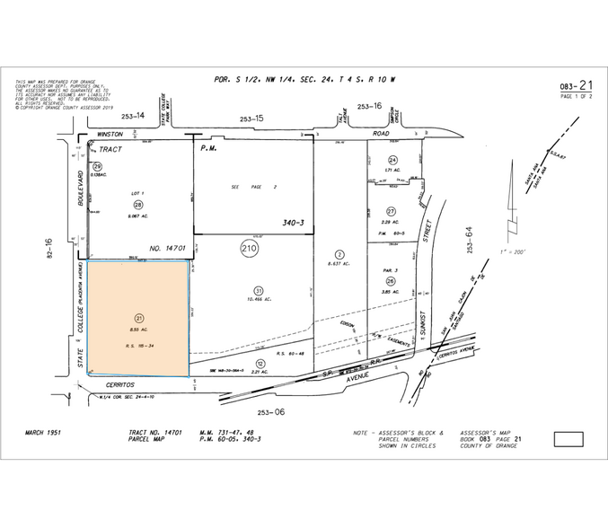 1440 S State College Blvd, Anaheim, CA for lease - Plat Map - Image 2 of 24