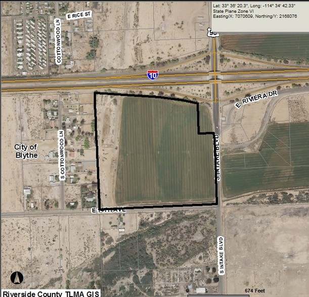 Intake Blvd, Blythe, CA for sale - Aerial - Image 2 of 29