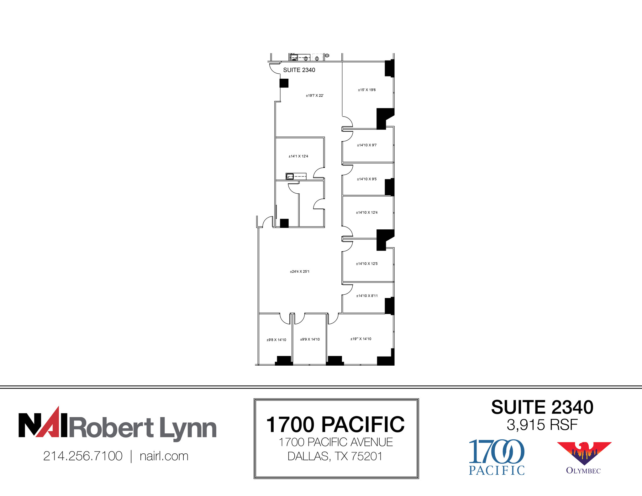 1700 Pacific Ave, Dallas, TX for lease Floor Plan- Image 1 of 1