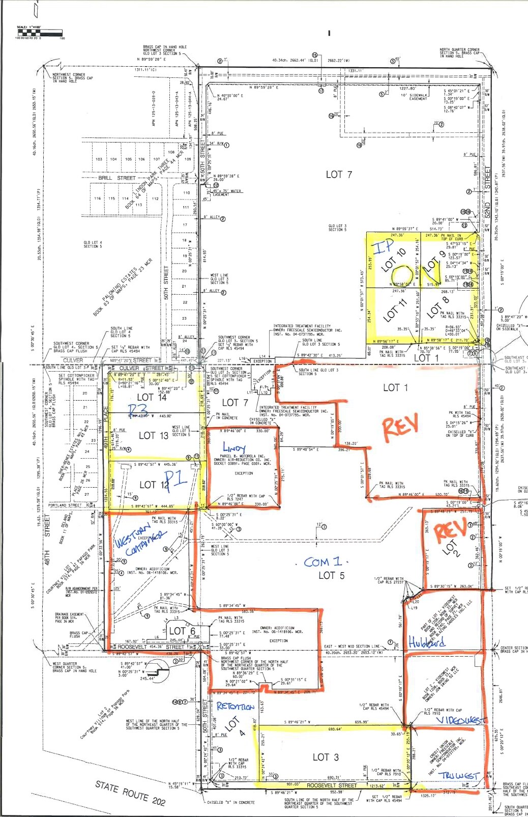 Loop 202 & 52nd St, Phoenix, AZ for sale Plat Map- Image 1 of 1