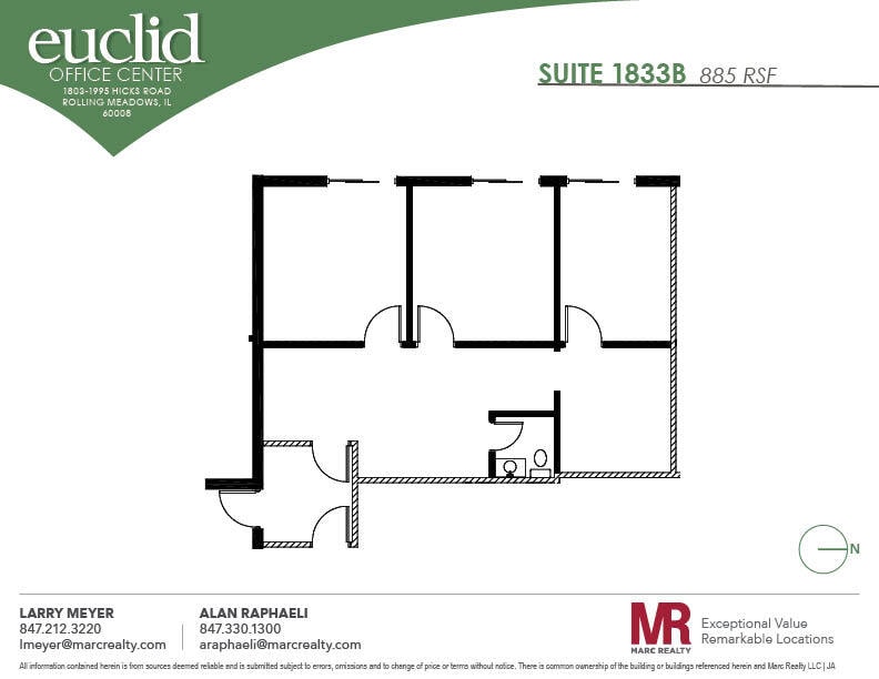 1803 Hicks Rd, Rolling Meadows, IL for lease Floor Plan- Image 1 of 1